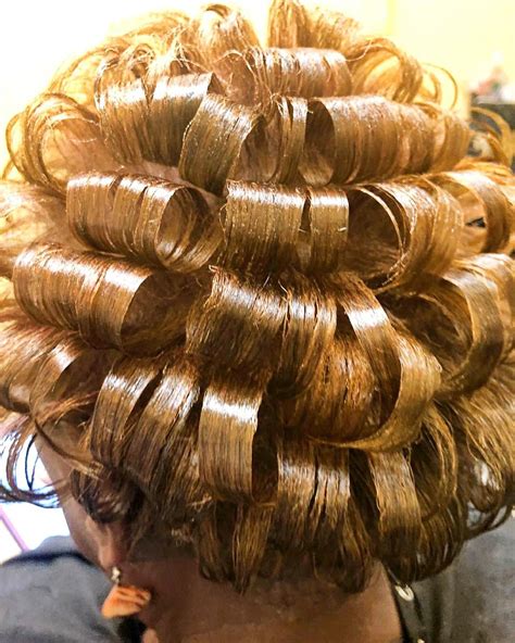 Sleep In Hair Rollers Curly Perm Back Combing Curl Curl Bridal Hair