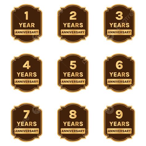 Golden Anniversary Labels Transparent Background, Transparent