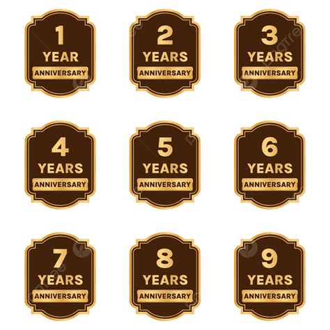 Golden Anniversary Labels Transparent Background Transparent