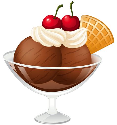 Ice Cream Cone Sundae Clip Art Chocolate Ice Cream Sundae Transparent Picture Png Download