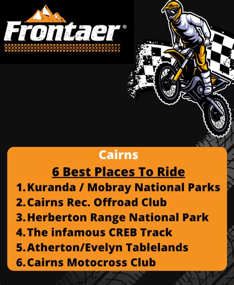 I will highlight a few below by state to make it easy to find the best track for you and your kid. 6 Best Places to Ride a Dirt Bike near Cairns - Frontaer