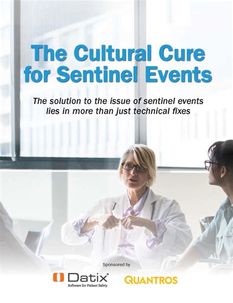 Julyaugust Ifs The Cultural Cure For Sentinel Events Patient