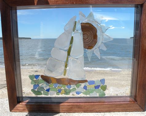 Satori Mornings Sea Glass Mosaic S By Me Sea Glass Crafts Beach Glass Art Sea Glass Mosaic