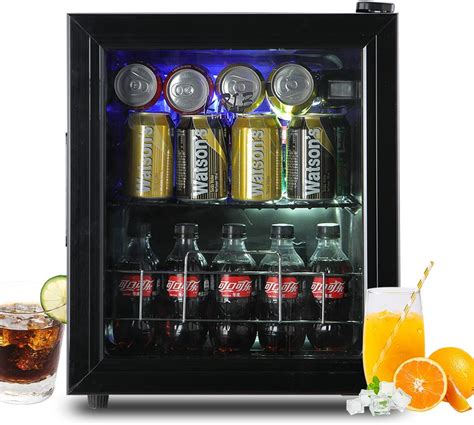 Krib Bling Beverage Refrigerator 75 Cans Mini Fridge With