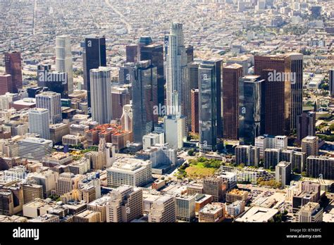 Downtown Los Angeles Aerial View Stock Photo 21939104 Alamy
