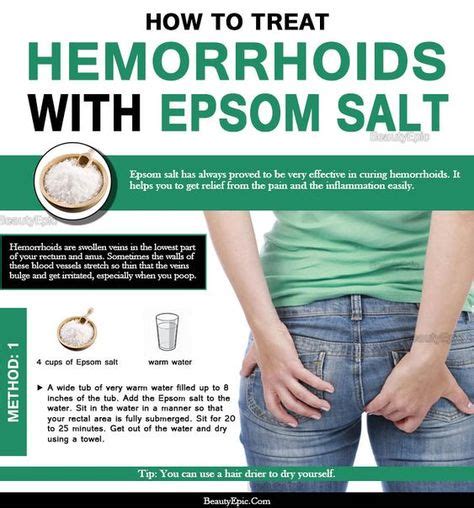 How To Use Epsom Salt To Relieve Hemorrhoids Home Remedies For