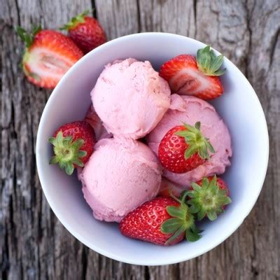 Recette glace aux fraises
