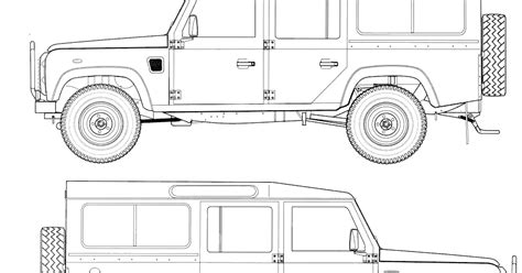 Land Rover Defender Blueprints Layth Jawad
