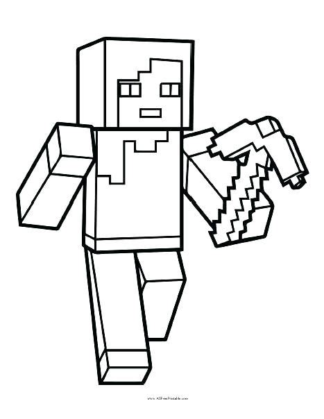 Minecraft Zombie Coloring Pages At Free Printable