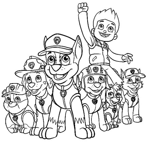 Rubble Paw Patrol Coloring Pages Printable For Free Download