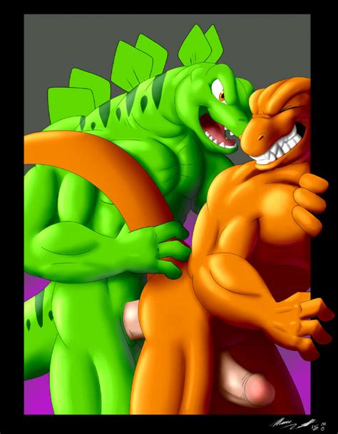 Rule 34 Anal Anal Sex Anthro Autograph Bad Rap Dinosaur Duo Extreme Dinosaurs Green Body Male