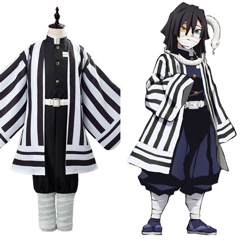 I'd say that demon slayer is too scary and deals with too heavy themes at times for 10 years old. Iguro Obanai Anime Demon Slayer Kimetsu no Yaiba Uniform Outfit Cosplay Costume for Kids ...