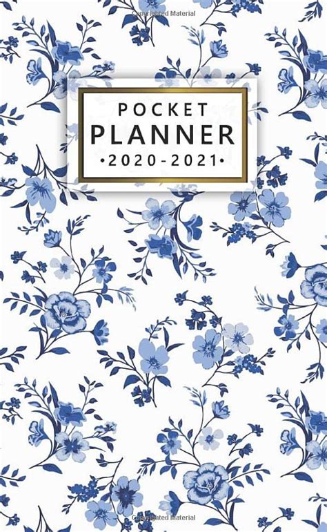 Pocket Planner 2020 2021 Two Year Schedule Agenda And Calendar With Monthly Spread View 2 Year