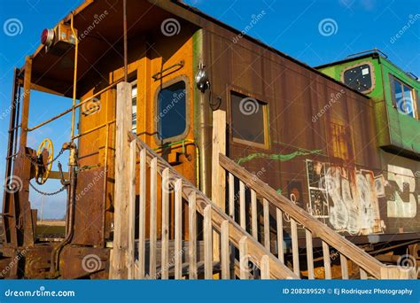 Abandoned Rail Car Stock Image Image Of Industry Carriage 208289529