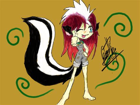 Skunk Girl By Thefatedone89 On Deviantart