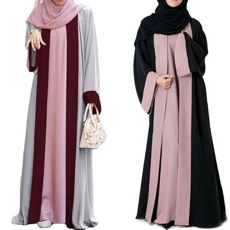 Women S Clothing Fashion Women Kimono Open Abaya Maxi Dress Muslim