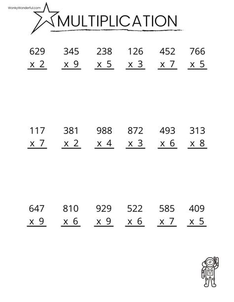These Free Printable Multiplication Worksheets Are A Great Practice Or