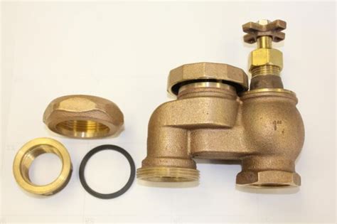 1 Brass Anti Siphon Control Sprinkler Valve With Union 150 Psi Manual