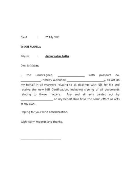 This authorization letter can be a document of a great source for you when you are unable to sign the document due to any other reason. 5+ Authorization Letter Samples To Act on Behalf - Word ...