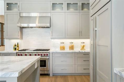 Different types of gray kitchen cabinets. Light Gray Cabinets - Contemporary - kitchen - Markay ...
