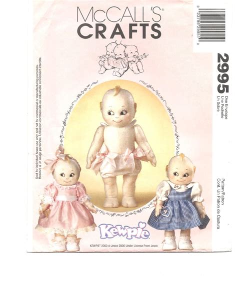 Kewpie Doll And Clothes Sewing Pattern 14 Soft Cloth