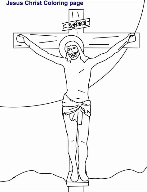 Luke, chapter 2, verses 51, 52. Jesus On Cross Coloring Page - Coloring Home