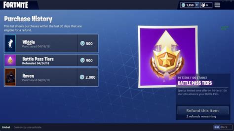 Basically You Can Refund Battle Pass Tiers Whilst Not Losing The