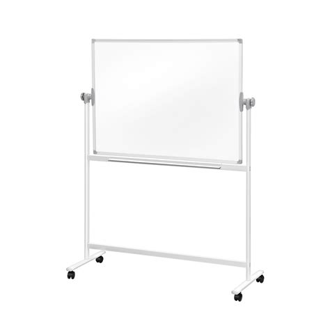 Double Sided Mobile Freestanding Whiteboard 120 X 90cm