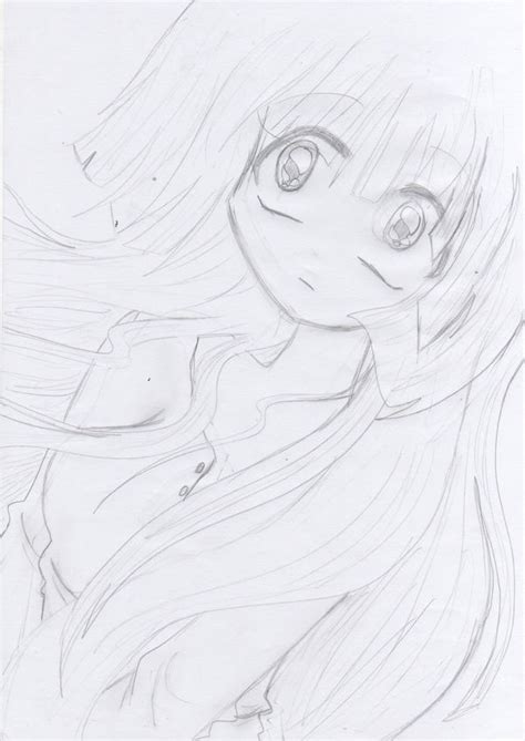Anime Girl Sketch By X Daydreamer On Deviantart