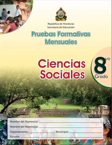 Prueba Formativa Ciencias Sociales Octavo Grado 📖 Libros Honduras