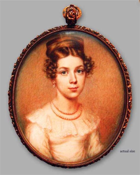 Elle Shushan Fine Portrait Miniatures Portrait Of Anna Maria Coster