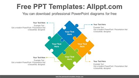 Free esl powerpoint games and templates. Puzzle matrix PowerPoint Diagram Template