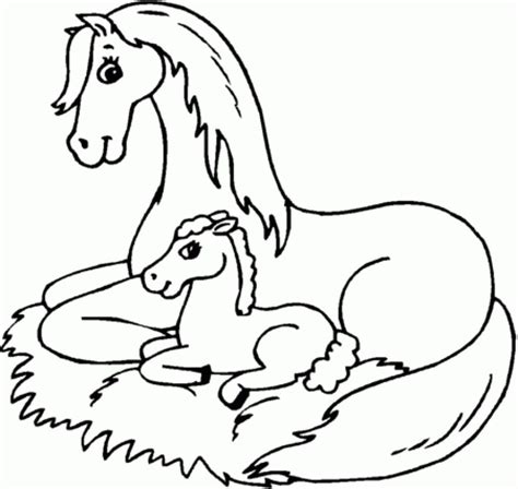 Horses coloring pages for kids. Pony Coloring Pages | Horse coloring pages, Animal ...