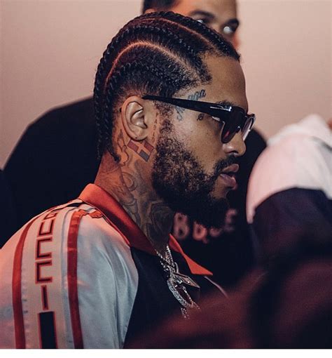 Pin By On Him Black Men Haircuts Dave East Mens Braids Hairstyles
