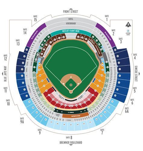 Rogers Centre Seating Chart Rows Two Birds Home