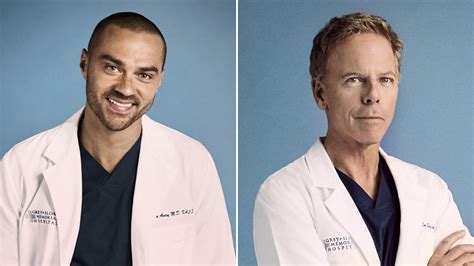 Grey S Anatomy Cast Says Goodbye To Jesse Williams And Greg Germann