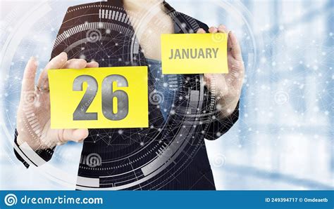 January 26th Day 26 Of Month Calendar Date Stock Image Image Of