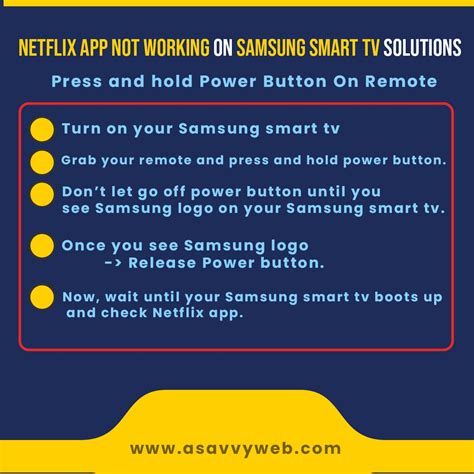 I solved this problem when i installed an old apk of samsung health (version for galaxy s5) and then update app from galaxy apps store. Netflix App Not working on Samsung Smart tv Solutions - A ...