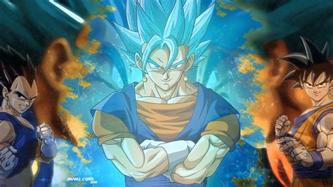 We are the best website of dragon ball wallpapers. Wallpaper : anime, Dragon Ball Super, Vegito, Son Goku ...