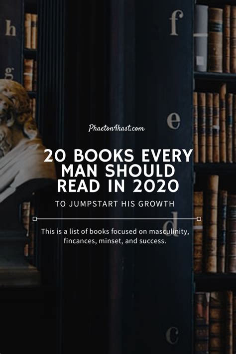 20 Books Every Man Should Read In 2020 To Jumpstart His Growt Books
