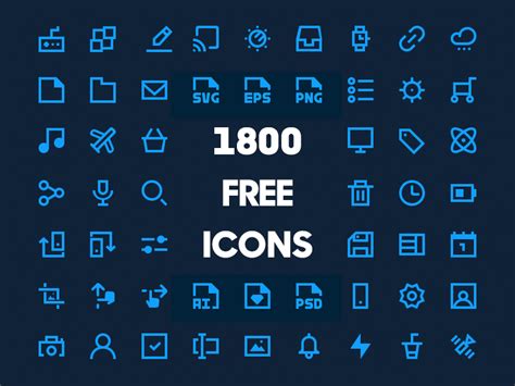 A Set Of 1800 Icons Sketch Freebie Download Free Resource For Sketch
