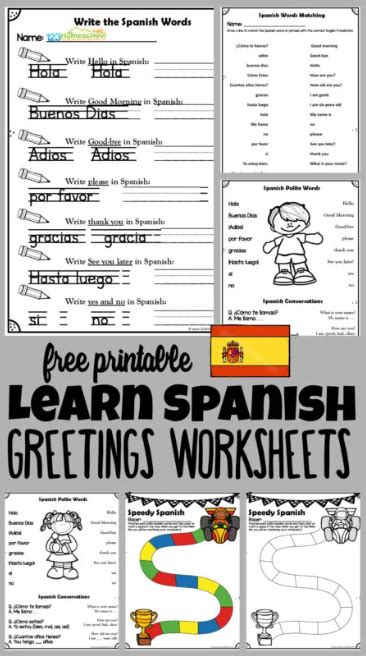 Spanish Numbers Printable Writing Practice Worksheet Miniature
