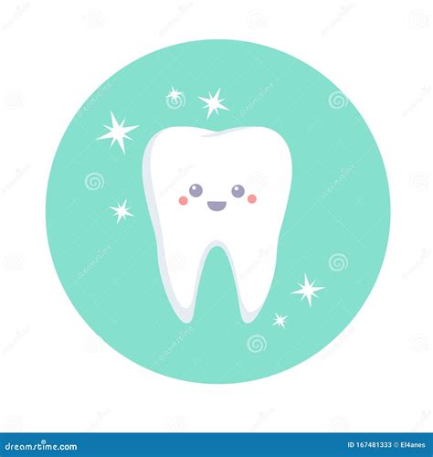Cute Happy Tooth Stock Vector Illustration Of Health 167481333