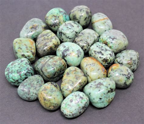 African Turquoise Tumbled Stones Choose Ounces Or Lb Bulk Wholesale