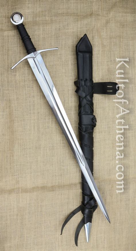 Darksword Medieval Knight Sword Black With Integrated Sword Belt 28