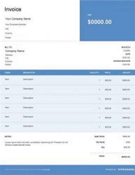 Free Moving Company Invoice Template Billed Free Download