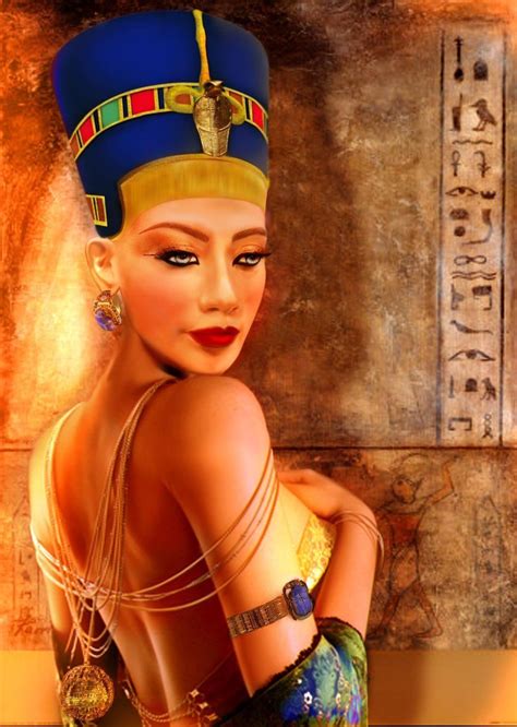 Queen Nefertiti By ~mahmoudz Egyptian Queen Tattoos Egypt Art Queen