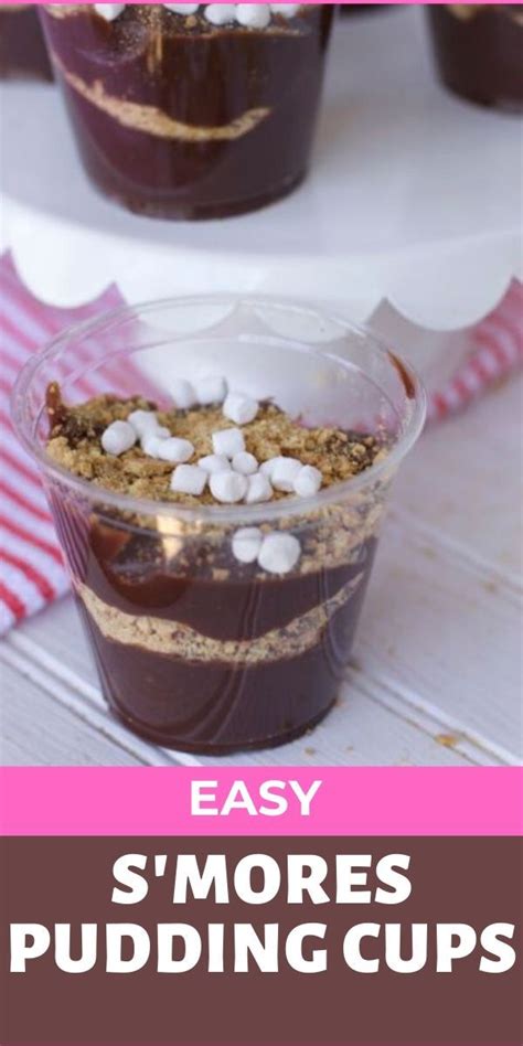 How To Make These Super Easy Easy Smores Pudding Cups Clean Eating Dessert Recipes Healthy