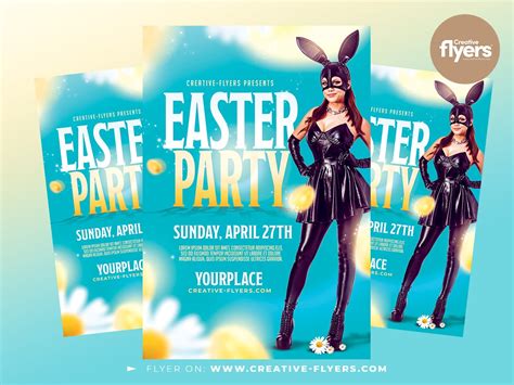 Easter Party Flyer Psd To Download Creative Flyers
