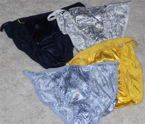 Joe Boxer Womens Satin String Bikini Underwear 4 Pack Color Assmts 5678910
